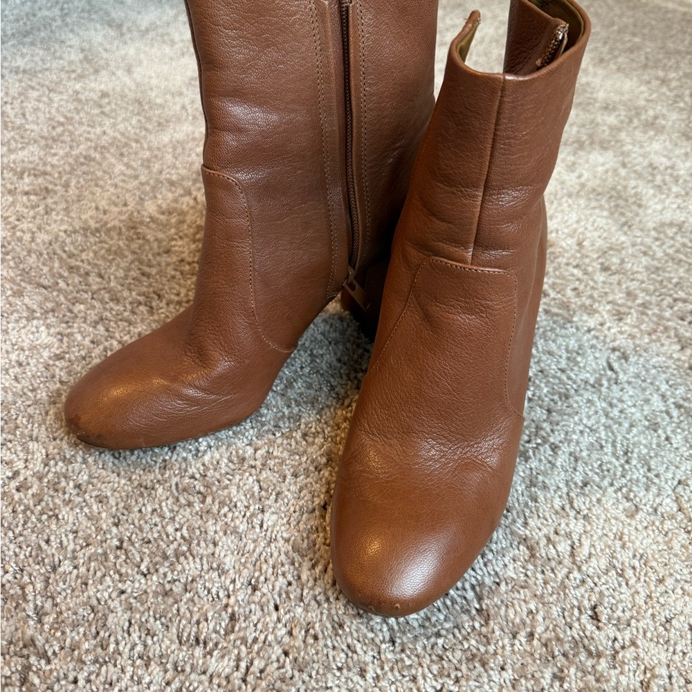 Brown Leather Women's Boots